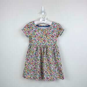 Mini Boden short Sleeve Fun Floral Jersey Dress 4-5